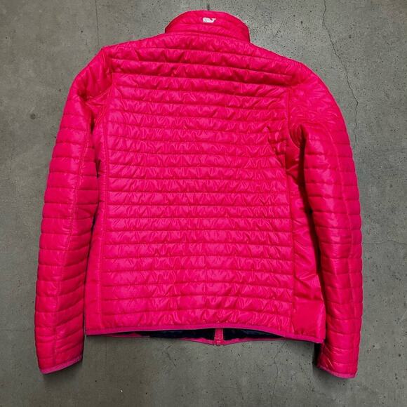 vineyard vines womens pink puffer jacket XS - Picture 2 of 7